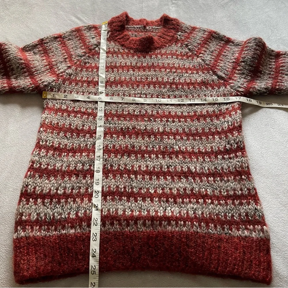 Isabel Marant rust grey mix super kid mohair blend sweater, see measurements - Picture 9 of 13